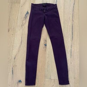 Women's Skinny Jeans in Purple